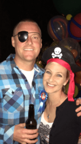 Christopher and his buxom beauty