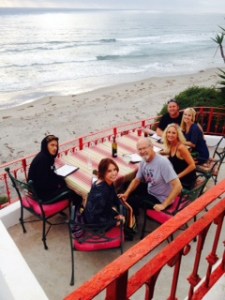 Unexpected sunset dinner.