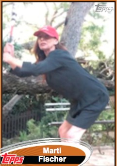 Click on Marti’s baseball card to catch her being a good sport.