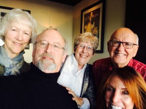 From l. to r.: Diane, John, Elaine, David, Marti.