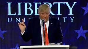 Trump at Jerry Falwell's Liberty University